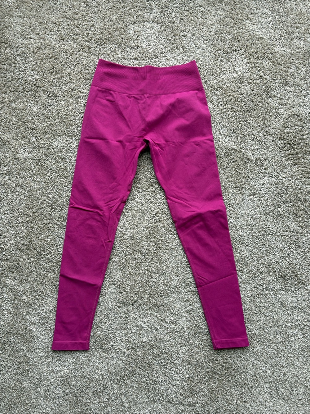 High-Rise Magenta Leggings for Women